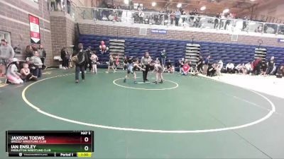 70 lbs Round 2 - Ian Ensley, Middleton Wrestling Club vs Jaxson Toews, Grizzly Wrestling Club