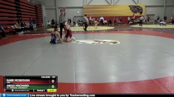 157 lbs Champ. Round 1 - Gabe McGeough, Coe vs Diego Machado, St. Ambrose University