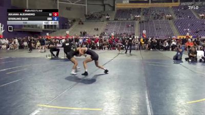 103 lbs Round 1 (16 Team) - Sterling Dias, Iowa vs Juliana Alejandro, William Jewell College
