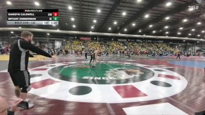 132 lbs Champ. Round 2 - Bryant Zimmerman, Nebraska Elite vs Dawsyn Caldwell, Sturgis Youth Wrestling