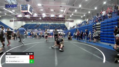 131 lbs 3rd Place - Wyatt Maxwell, Tecumseh Youth Wrestling vs Michael Critchfield Jr., Choctaw Ironman Youth Wrestling