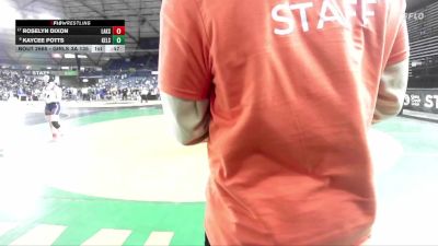 Girls 3A 135 lbs Cons. Round 4 - Kaycee Potts, Kelso (Girls) vs Roselyn Dixon, Lakes (Girls)