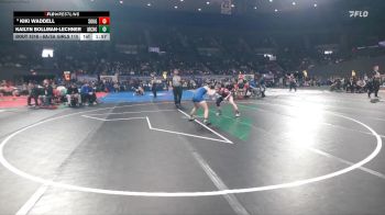 6A/5A Girls 110 Champ. Round 1 - Kailyn Bollman-Lechner, McNary Girls vs Kiki Waddell, Southridge Girls