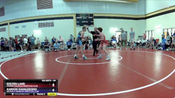 94 lbs Round 1 - Kolten Land, Maurer Coughlin Wrestling Club vs Karson Kahalekomo, Daleville Broncos Wrestling Club