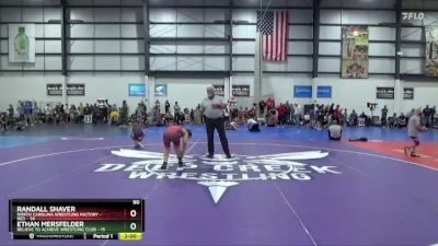 90 lbs Round 2 (4 Team) - RANDALL SHAVER, NORTH CAROLINA WRESTLING FACTORY - RED vs Ethan Mersfelder, BELIEVE TO ACHIEVE WRESTLING CLUB