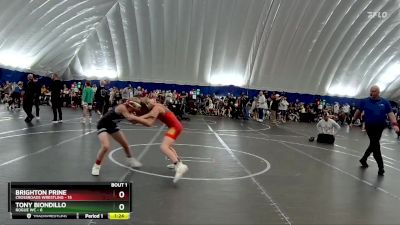 92 lbs Finals (2 Team) - Tony Biondillo, Rogue WC vs Brighton Prine, Crossroads Wrestling