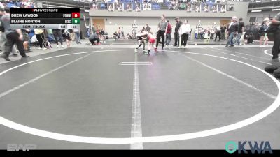 67-70 lbs Semifinal - Drew Lawson, Ponca City Wildcat Wrestling vs Blaine Horton, Disciple Wrestling