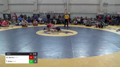 90 lbs Round 2 - Wyatt Sartori, Team Gotcha vs Tommy Gretz, Phoenix Wrestling Club