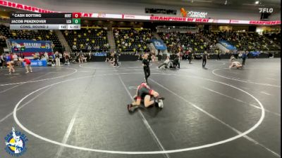 144 lbs Cons. Round 3 - Cash Botting, Hortonville vs Jacob Penzkover, La Crosse Aquinas
