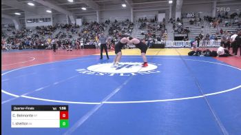 285 lbs Quarterfinal - Christopher Belmonte, NY vs Luke Shelton, VA