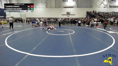 106 lbs Quarterfinal - Connor Van Buren, Club Not Listed vs Lawson Chrapa, Club Not Listed
