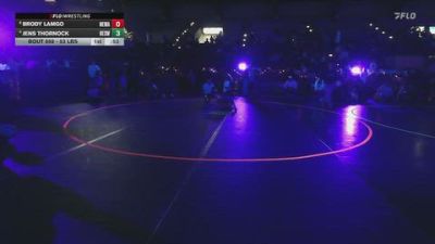 53 lbs Cons. Sub-semis - Jens Thornock, Box Elder Stingers Wrestling vs Brody Lamgo, No Escape Wrestling Academy