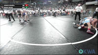 80 lbs 3rd Place - Joseph Kidwell, Raw Wrestling Club vs Brady Boles, Mustang Bronco Wrestling Club