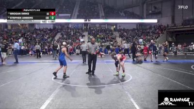 92 lbs Champ. Round 1 - Stephen Amberg, Cherryvale vs Brogan Dirks, Scott City