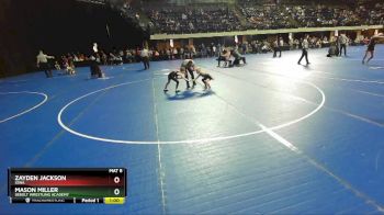 49 lbs Semifinal - Mason Miller, Sebolt Wrestling Academy vs Zayden Jackson, Iowa