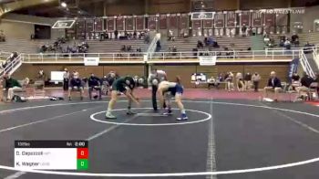 132 lbs Quarterfinal - Danny Capozzoli, Newport vs Kaiden Wagner, Lewisburg