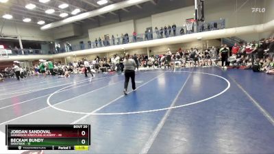 100 lbs Semis & 3rd Wb (16 Team) - Beckam Bundy, Shootbox vs Jordan Sandoval, Sanderson Wrestling Academy