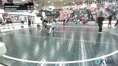 61 lbs Rr Rnd 1 - Lawson DeLozier, Ada Youth Wrestling vs Jonah Aguayo, Grove Takedown Club