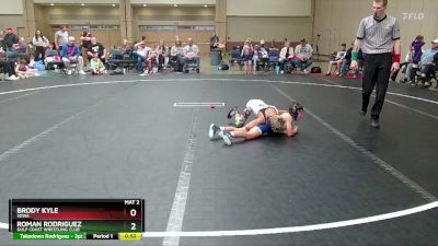 60 lbs Round 2 - Roman Rodriguez, Gulf Coast Wrestling Club vs Brody Kyle, SDWA