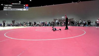 75 lbs Champ. Round 3 - Lucy Chill, OK vs Ruby Chill, OK