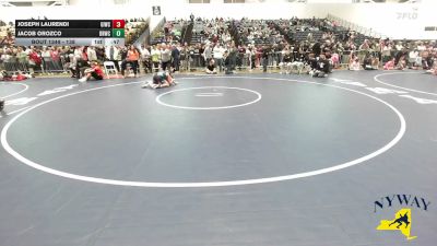 138 lbs Cons. Round 2 - Jacob Orozco, Deep Roots Wrestling Club vs Joseph Laurendi, Grand Island Wrestling Club