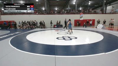 60 kg 7th Place Match - Elyle Francisco, NMU-National Training Center vs Tyler Klein, Unattached