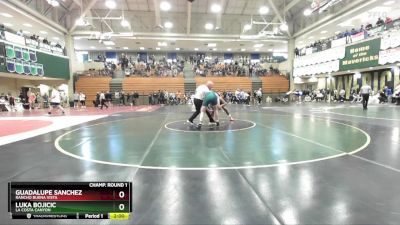 190 lbs Champ. Round 1 - Luka Bojicic, La Costa Canyon vs Guadalupe Sanchez, Rancho Buena Vista