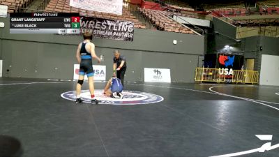 Cadet Boys Lower - 126 lbs Semis - Grant Langstaff, Livermore Elite Wrestling Club vs Luke Black, Temecula Valley High School Wrestling