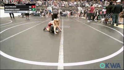 43 lbs Rr Rnd 2 - Ella Weldon, Shelton Wrestling Academy vs Genevieve Foust, Shelton Wrestling Academy