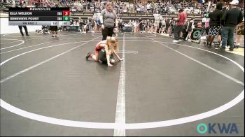 43 lbs Rr Rnd 2 - Ella Weldon, Shelton Wrestling Academy vs Genevieve Foust, Shelton Wrestling Academy