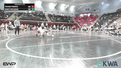 90 lbs Consi Of 4 - Tucker Piersol, Claremore Wrestling Club vs Rhett Rutledge, Chieftain Wrestling Club