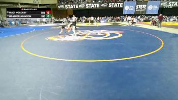 Girls 3A 105 lbs Cons. Round 2 - Heather Johnson, Lincoln (Tacoma) (Girls) vs Maci Hoadley, University (Girls)