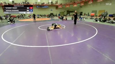 160 A Quarterfinal - Sophia Bassino, Northern Michigan vs Sydney Perry, North Central (IL)