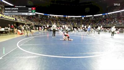 55 lbs Quarterfinal - Haven Laporte, Redbank Valley vs Felicity Evans, Upper Perkiomen