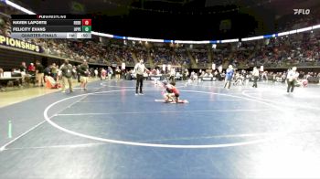 55 lbs Quarterfinal - Haven Laporte, Redbank Valley vs Felicity Evans, Upper Perkiomen