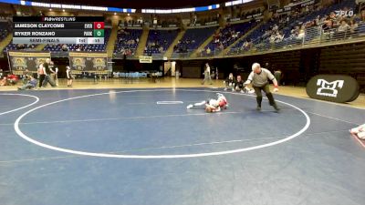 44 lbs Semifinal - Jameson Claycomb, Everett vs Ryker Ronzano, Parkland