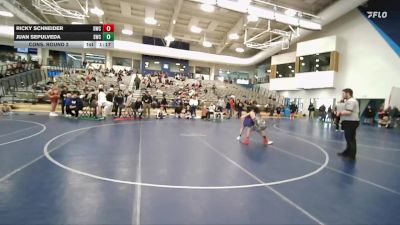 120 lbs Cons. Round 2 - Ricky Schneider, Diamondville Wrestling Club vs Juan Sepulveda, Skyline Wrestling Club
