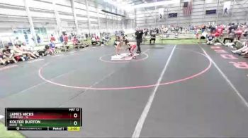 106 lbs 4th Wrestleback (16 Team) - James Hicks, Tennessee vs Kolter Burton, Idaho