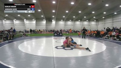 125 lbs Karlie Kruse, Iowa vs Addison Gore, North Carolina Blue