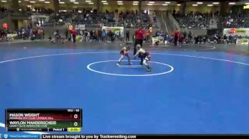 53 lbs Semifinal - Mason Weight, Roseburg Mat Club/ Umpqua Vall vs Waylon Manderscheid, Legacy Elite Wrestling Club