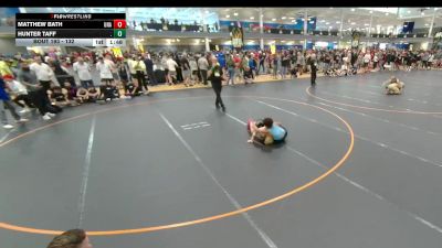 132 lbs Champ. Round 2 - Matthew Bath, Unattached vs Hunter Taff, .