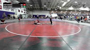 165 lbs Champ. Round 1 - Brody Gomez, Texas Wesleyan vs Cody Wagner, Unattached - Little Rock