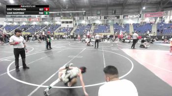 61 lbs 3rd Place - Colt Thompson, Western Nebraska Elite vs Liam Martinez, Pomona Elite