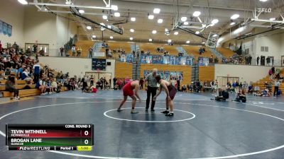 190 lbs Cons. Round 3 - Tevin Withnell, McMinnville vs Brogan Lane, Glencoe