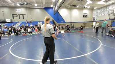 145 lbs 3rd Place Match - Jerica Riddle, Team Prestige Wrestling vs Jocee King, White Rhino Wrestling