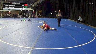 80 lbs 5th Place Match - Cole Pearsall, No Nonsense Wrestling vs Griffin Pilon, Monticello Warriors