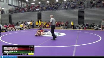 182 lbs Semis & 1st Wrestleback (8 Team) - Drew Schapker, Evansville Mater Dei vs Sterling Smith, Cathedral