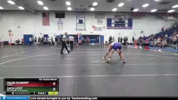 141 lbs 1st Place Match - Jalen Schropp, Loras vs Zach Licht, Wisconsin-Platteville