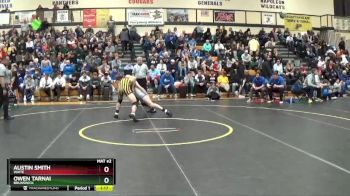 132 lbs Quarterfinal - Owen Tarnai, Brunswick vs Austin Smith, Waite