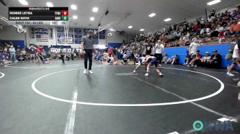 58 lbs Semifinal - Ronnie Leyba, Team Tulsa Wrestling Club vs Caleb Boyd, Harrah Little League Wrestling